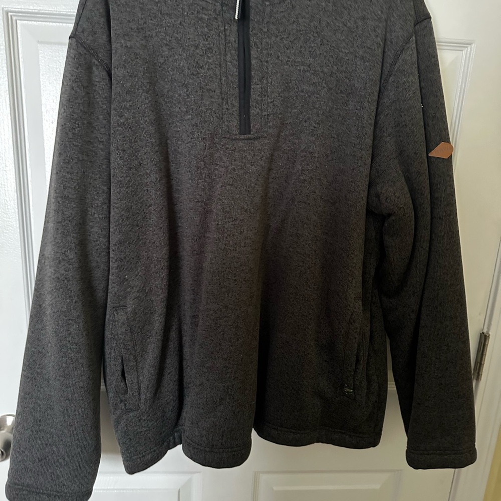 Orvis Men's Dark Gray Zip-Up Sweater